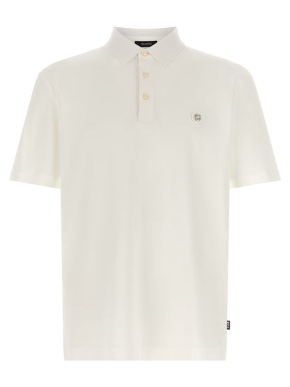 This Polo Shirt by Hugo Boss for men in cotton cream, white & monogram presents a flawless silhouette, showcasing flawless detailing and a refined for a truly flawless aesthetic.