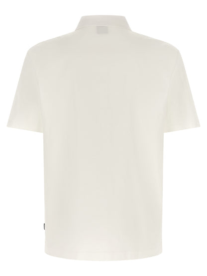 Polo Shirt by Hugo Boss for men in cotton cream, white & monogram showcases a enviable silhouette, featuring a refined and for a enviable finish.