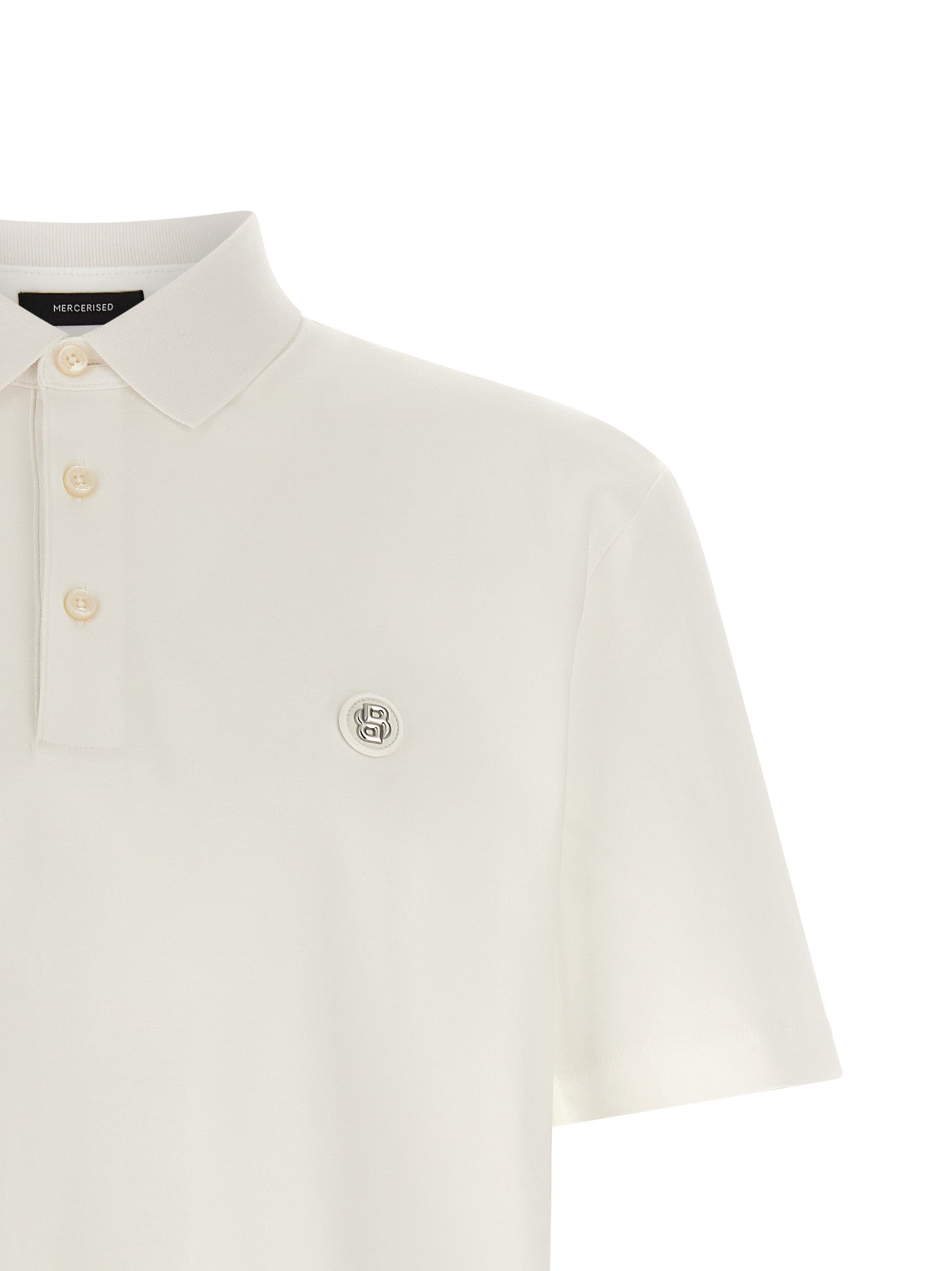 Polo Shirt by Hugo Boss for men in cotton cream, white & monogram presents a crisp silhouette, artfully detailed with a crisp and crisp .