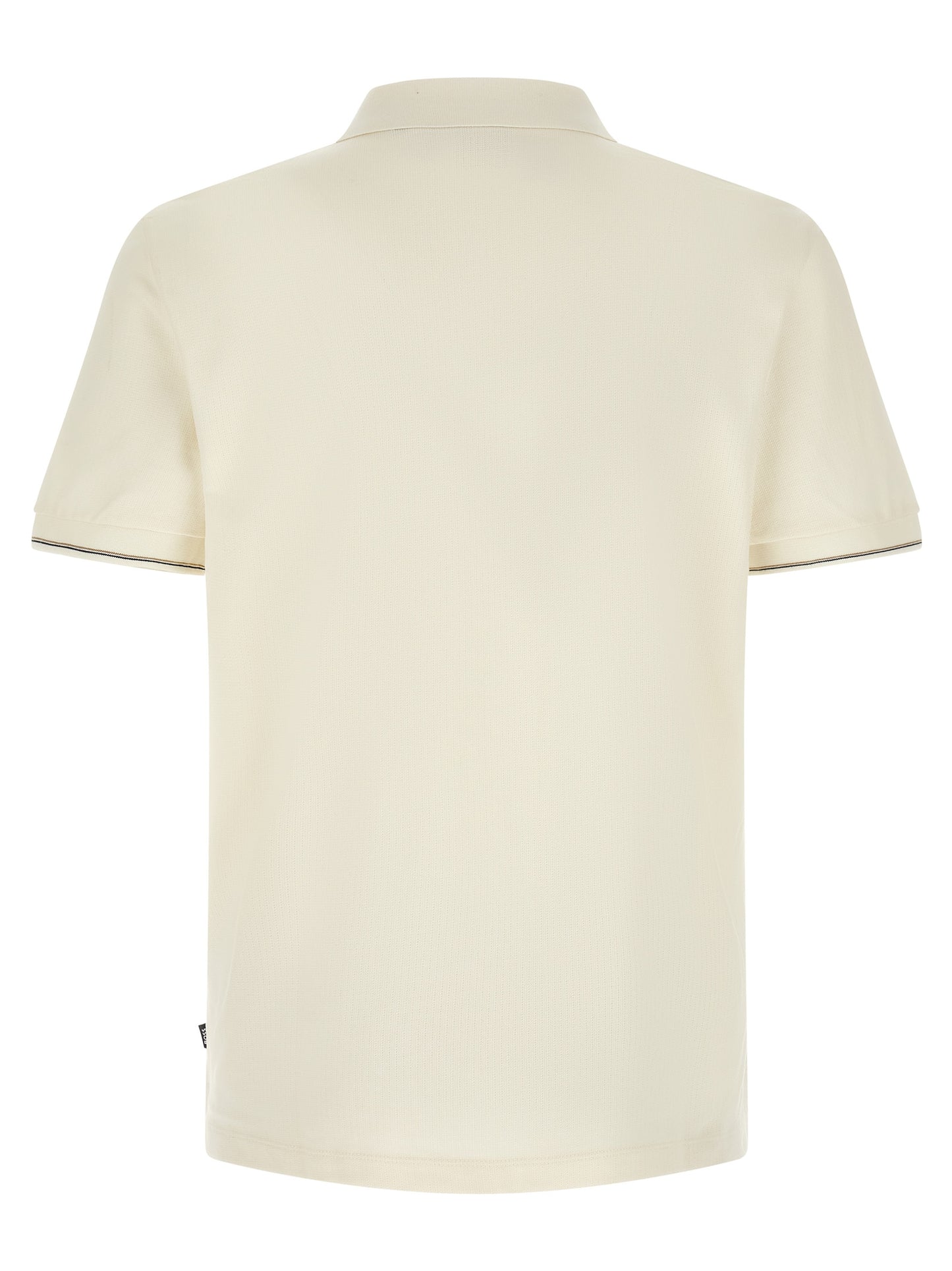 Polo Shirt by Hugo Boss for men in cotton beige & striped showcases a enviable silhouette, featuring a refined and for a enviable finish.