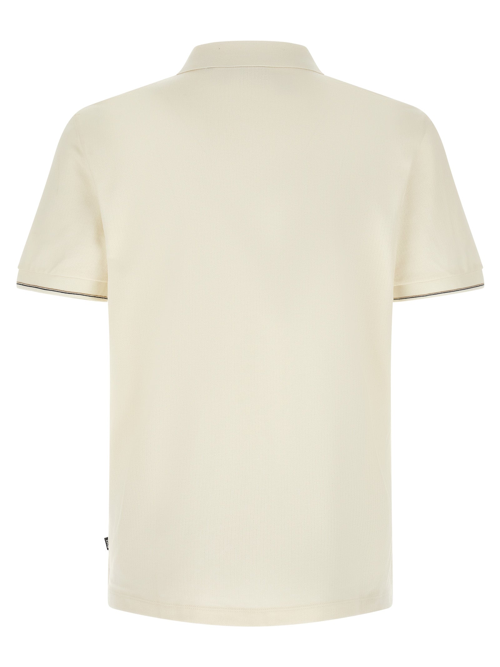 Polo Shirt by Hugo Boss for men in cotton beige & striped showcases a enviable silhouette, featuring a refined and for a enviable finish.