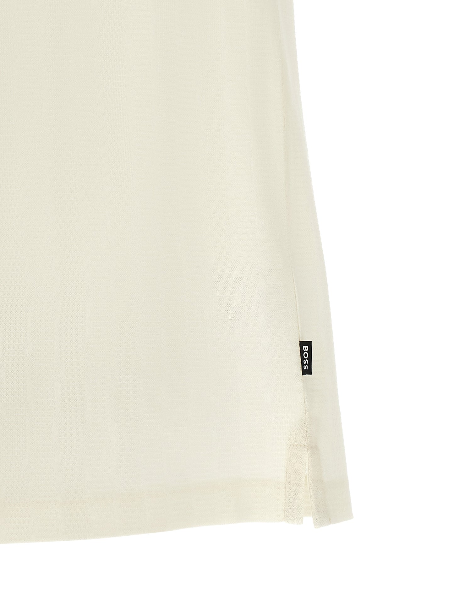 Polo Shirt by Hugo Boss for men in cotton white presents a distinguished silhouette, showcasing a sophisticated and distinguished for a truly distinguished finish.