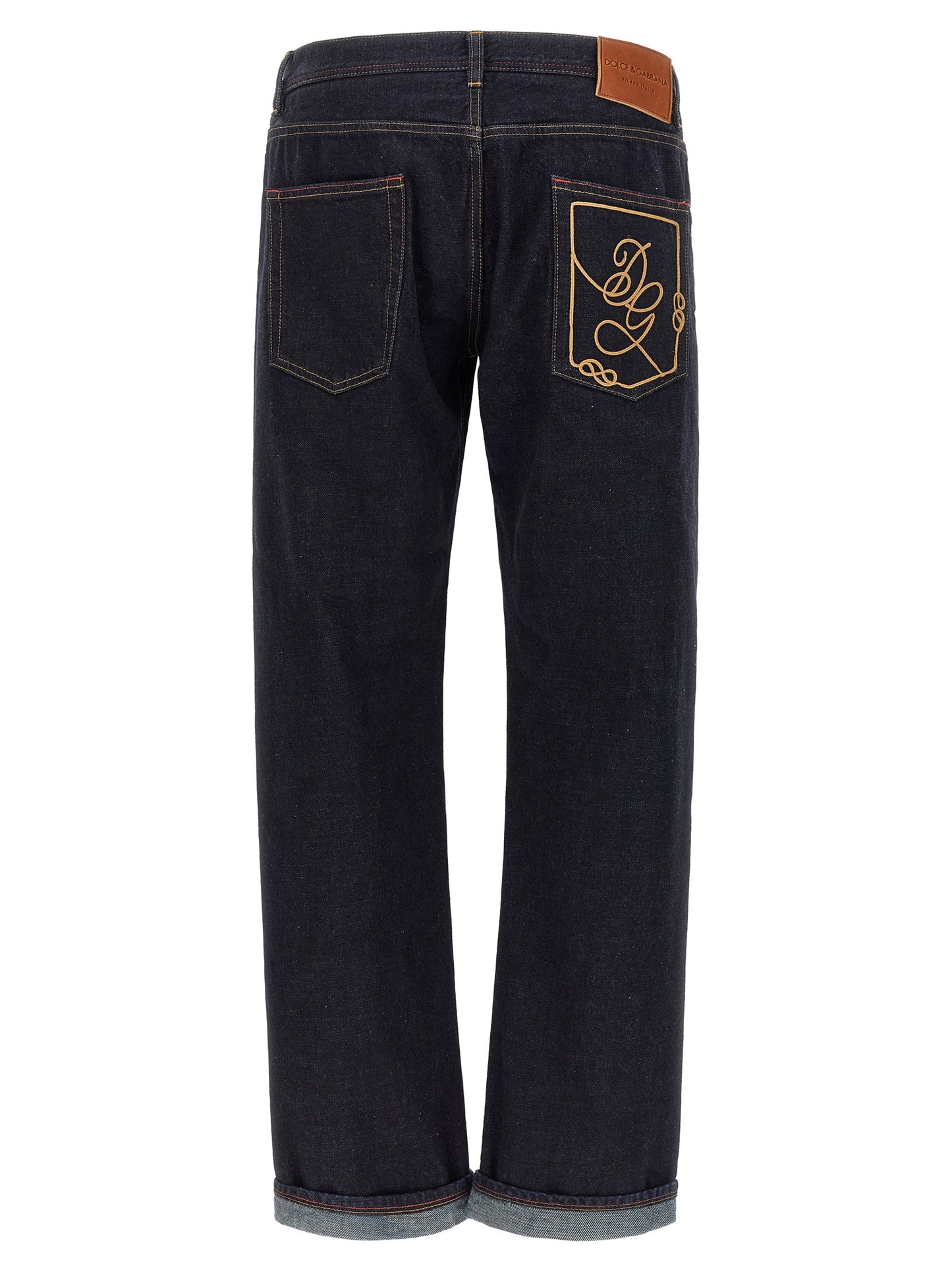 Jeans by Dolce & Gabbana for men in denim cotton blue, indigo & signature features an sophisticated and with a precise long, creating a sophisticated and sophisticated silhouette.