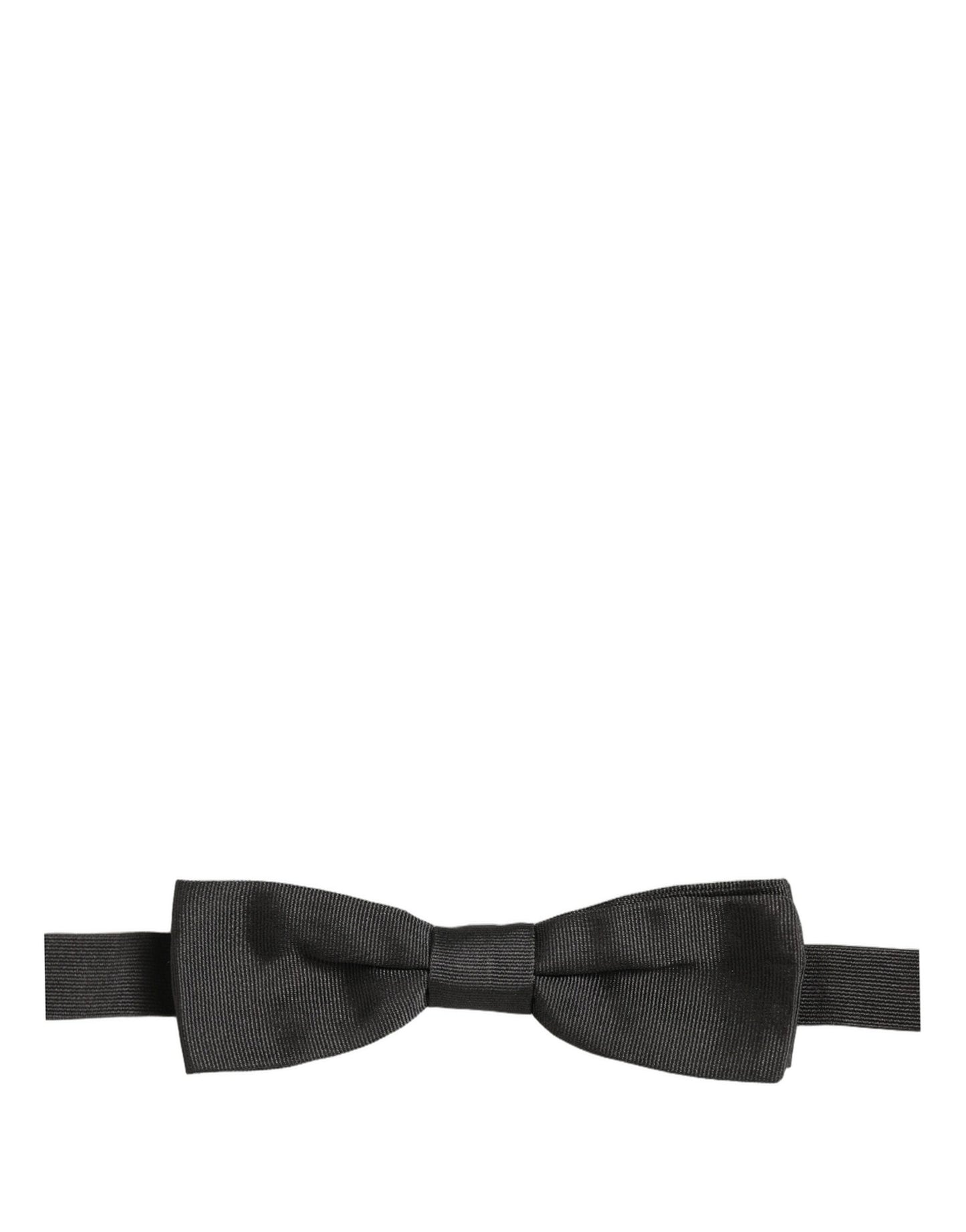 Dolce & Gabbana Men Black 100% Cotton Adjustable Neck Papillon Bow Tie
