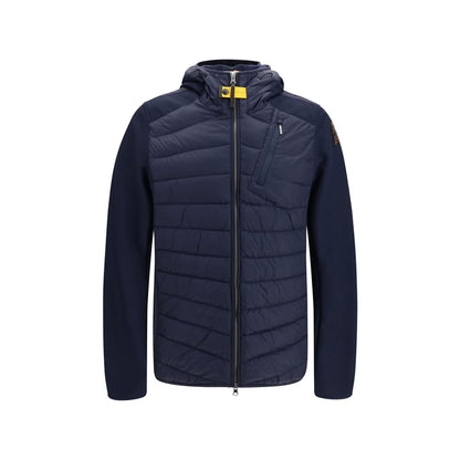 Hooded Parka by Parajumpers for men in polyester polyamide duck & goose down blue & yellow features a modern silhouette, showcasing a sophisticated hooded neckline and premium pockets, hooded & insulated for a truly modern finish.