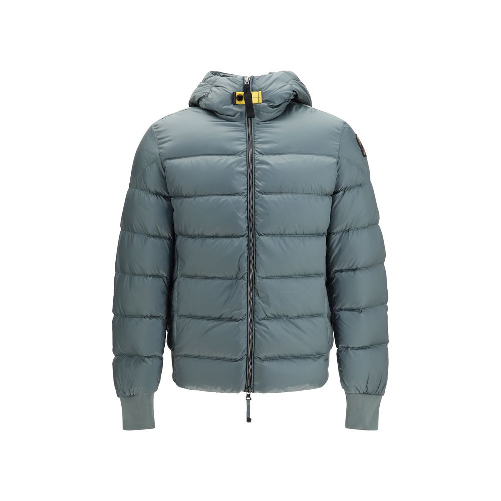 Hooded Puffer Jacket by Parajumpers for men in nylon polyester twill duck & goose down bicolour & yellow features an on trend silhouette, showcasing refined pockets, hooded & insulated and a sophisticated hooded neckline for a truly on trend finish.