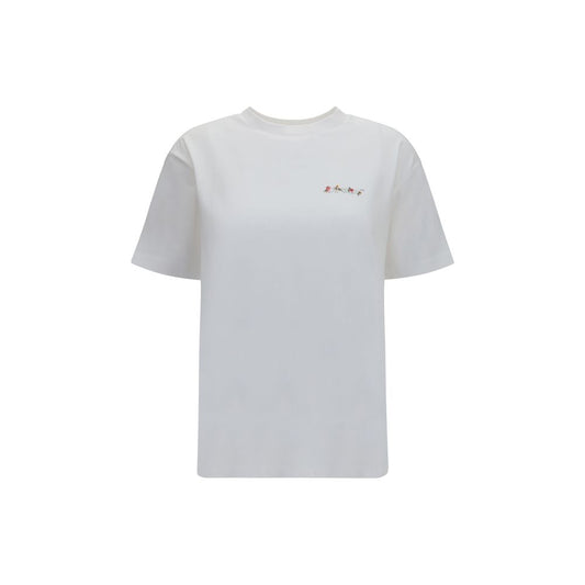 T-Shirt by Off-White for women in cotton white & floral features an edgy silhouette, meticulously detailed with a sophisticated short-sleeve and crew neckline for a truly edgy finish.