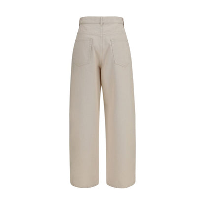 Rohe Beige Cotton Straight-Leg Jeans