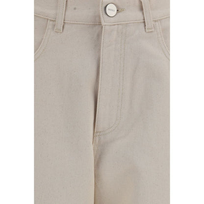 Rohe Beige Cotton Straight-Leg Jeans