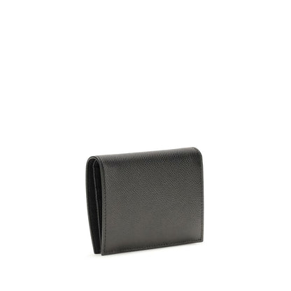Cardholder Wallet by Ferragamo for women in bos taurus calf leather black & signature features a sleek silhouette, showcasing the sleek Gancini Bos Taurus Calf Leather Cardholder Wallet design with sophisticated card-organization coin-purse for a premium look.
