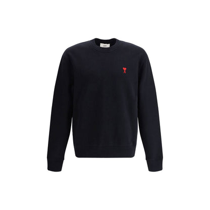 Sweatshirt by Ami Paris for men in cotton black features an magnificent silhouette, showcasing a sophisticated crew neckline and detail for a truly magnificent finish.