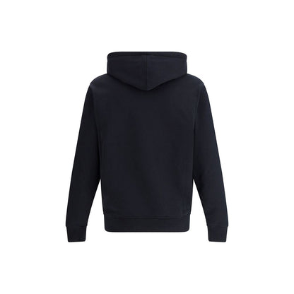 Sweatshirt Hoodie by Ami Paris for men in cotton black features a authentic silhouette, showcasing a sophisticated hooded neckline and authentic detail for a refined finish.