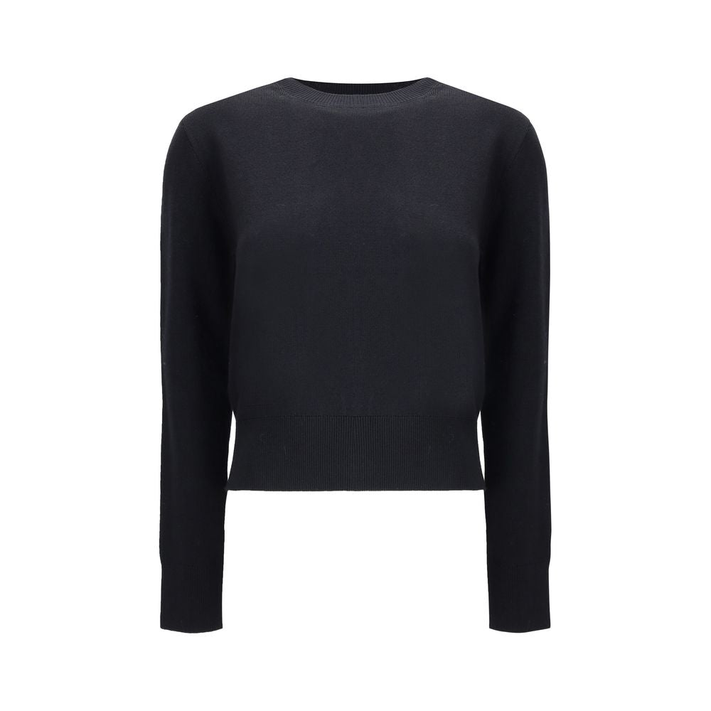 Sweatshirt by Ami Paris for women in merino wool black features an magnificent silhouette, showcasing a sophisticated crew neckline and detail for a truly magnificent finish.