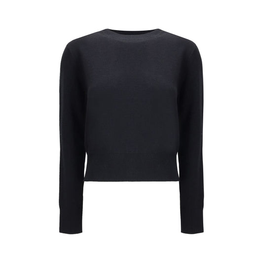 Sweatshirt by Ami Paris for women in merino wool black features an magnificent silhouette, showcasing a sophisticated crew neckline and detail for a truly magnificent finish.