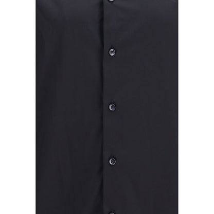 Dress Shirt by Giorgio Armani for men in polyamide & cotton black & pearl, featuring a nuanced and nuanced for a sophisticated finish.