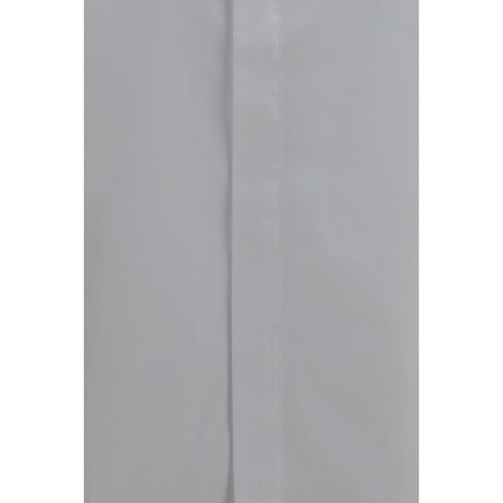 Dress Shirt by Giorgio Armani for men in cotton pearl & white features an architectural silhouette with a refined and elegant for a architectural look.