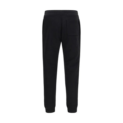 Activewear Pants by Moncler for men in cotton black & signature, featuring a athletic tapered-leg, athletic & regular-fit and long with a athletic and high-performance .