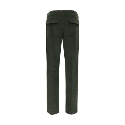 Casual Pants by Etro for men in stretch cotton corduroy bicolour, signature & monogram features an sophisticated and regular-fit with a precise long, creating a sophisticated and sophisticated silhouette.