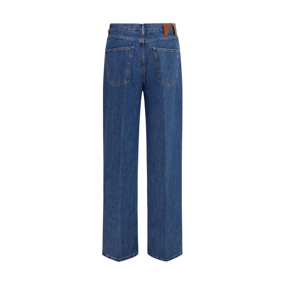 Jeans by Darkpark for women in denim cotton blue features an sophisticated and straight, relaxed-fit, regular-fit & wide with a precise long, creating a sophisticated and sophisticated silhouette.