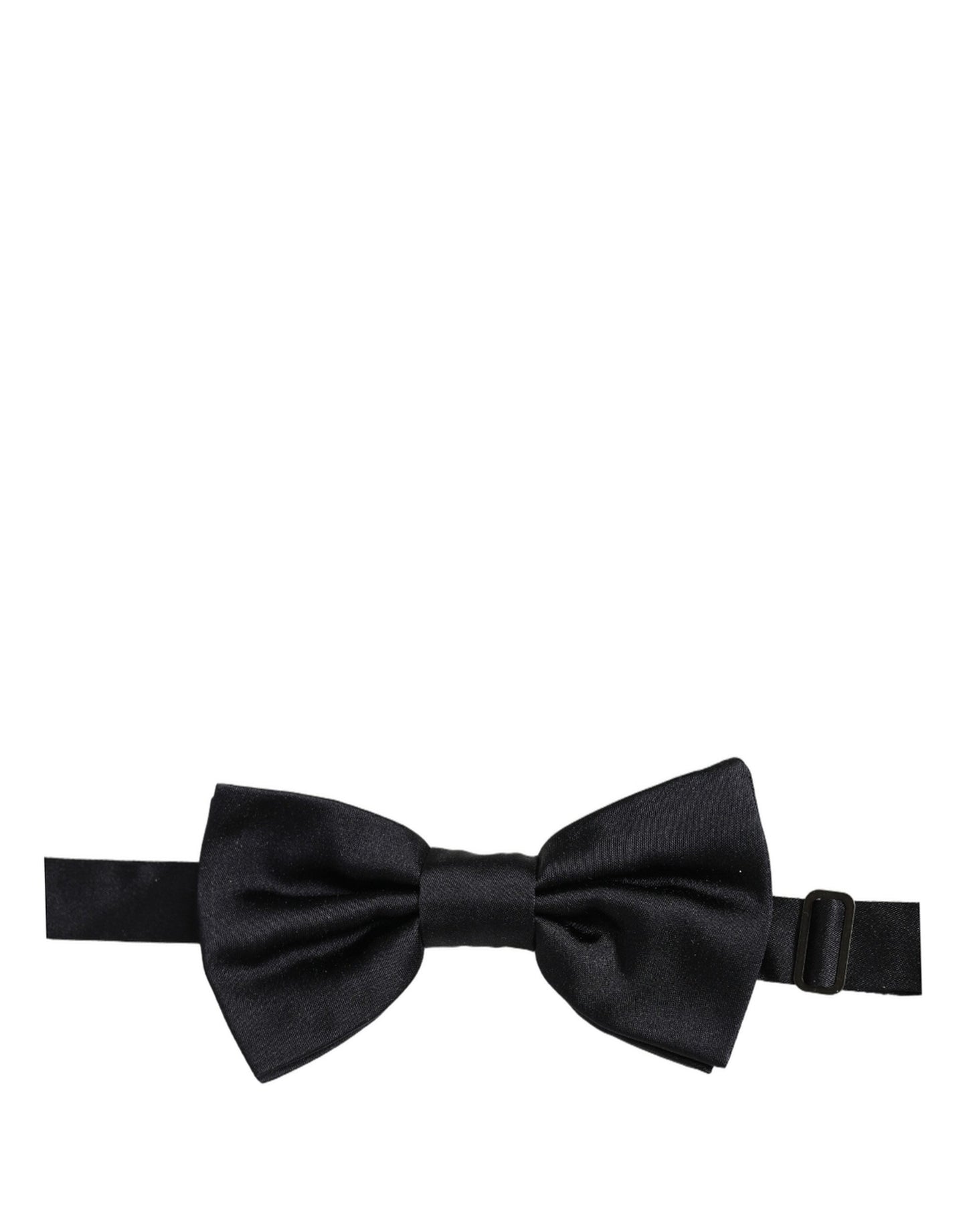 Dolce & Gabbana Men Black 100% Silk Adjustable Neck Papillon Bow Tie