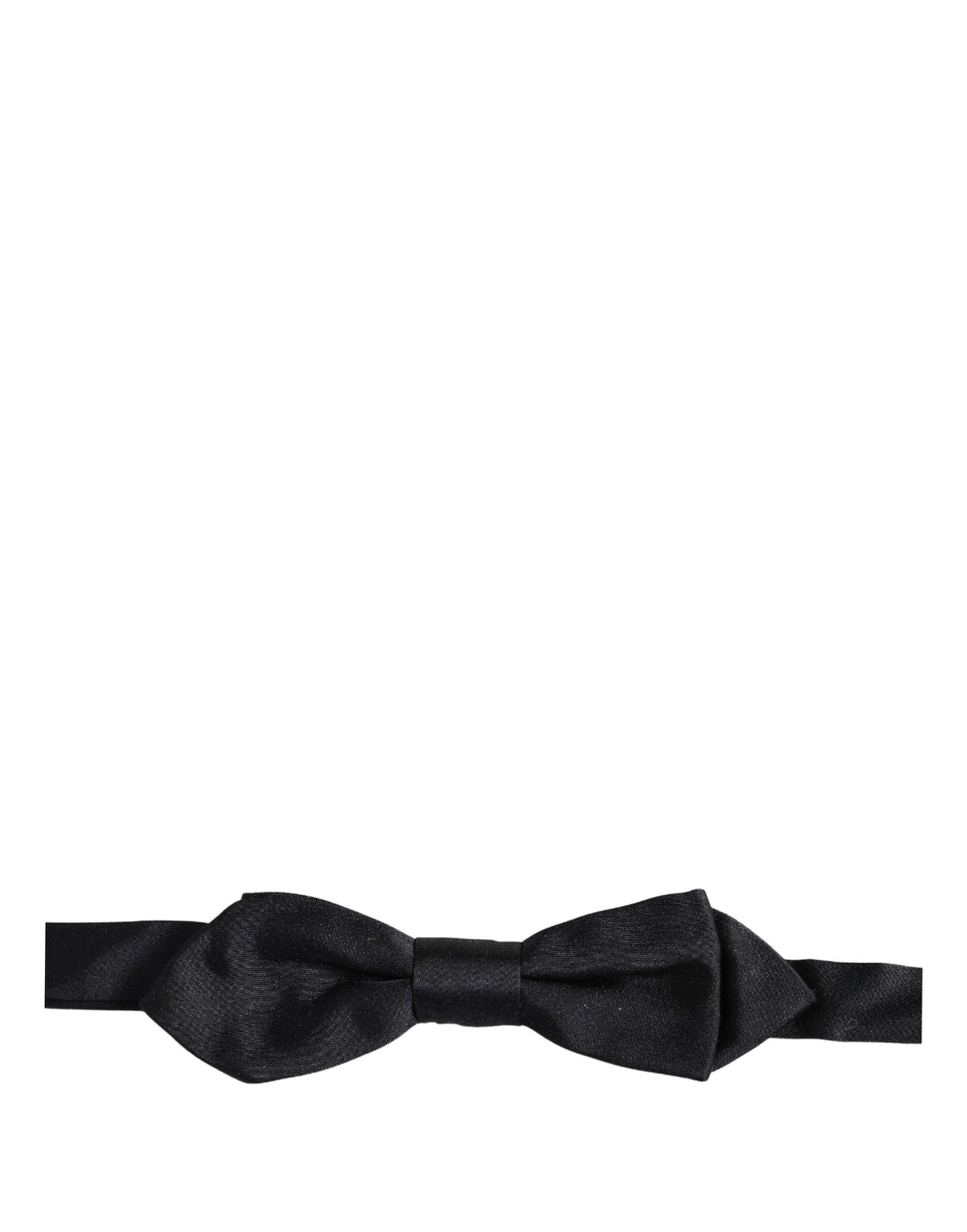 Dolce & Gabbana Men Black 100% Silk Adjustable Neck Papillon Bow Tie