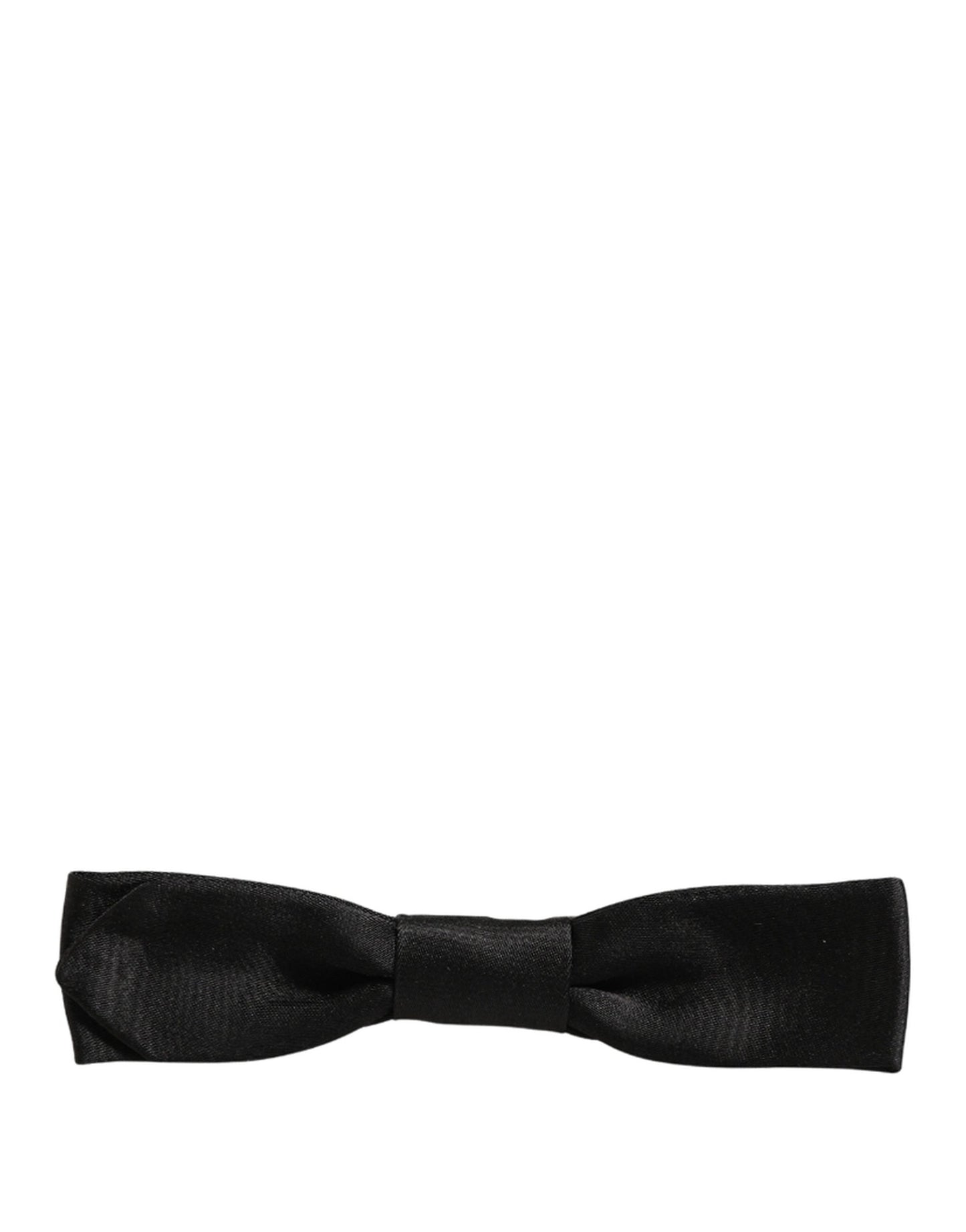 Dolce & Gabbana Men Black 100% SIlk Adjustable Neck Papillon Bow Tie