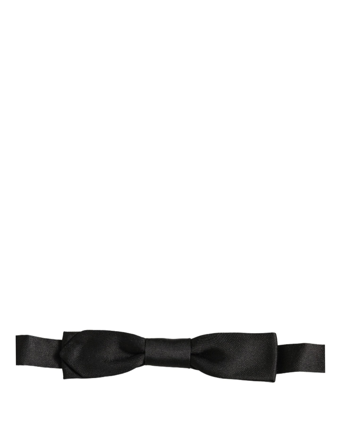 Dolce & Gabbana Men Black 100% SIlk Adjustable Neck Papillon Bow Tie