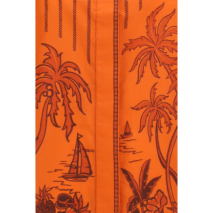 Shirt by Alemais for women in cotton orange, patterned & print presents a discerning silhouette, showcasing a sophisticated and for a truly discerning finish.