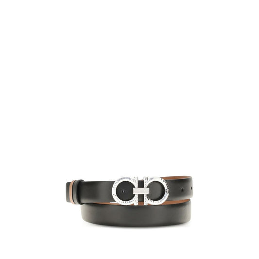 Belt by Ferragamo for women in bos taurus calf leather multicolor & palladium features an artisanal silhouette, showcasing the artisanal craftsmanship of the Gancini Bos Taurus Calf Leather Belt collection for a artisanal finish.