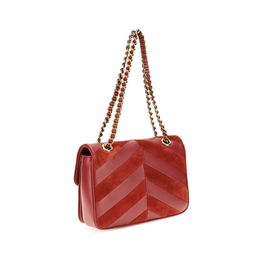 2-in-1 Shoulder & Crossbody Bag by Valentino Garavani for women in bos taurus calf nappa & suede leather multicolor, chevron & patchwork features an effortlessly chic silhouette with a secure zipper & magnetic, ample , and versatile crossbody-strap & shoulder-strap for effortlessly chic everyday luxury.