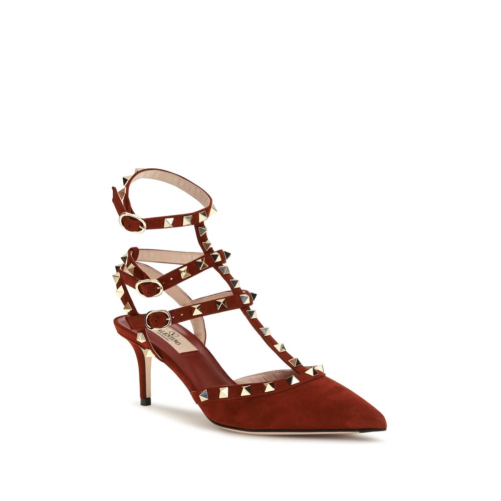 High-Heel Stiletto Pumps Heels by Valentino Garavani for women in suede leather & rubber multicolor & signature showcases a exquisite silhouette, perfectly accentuating Rockstud Women's Suede Leather & Rubber High-Heel Stiletto Pumps Heels with a exquisite stiletto high-heel and exquisite pointed toe style.
