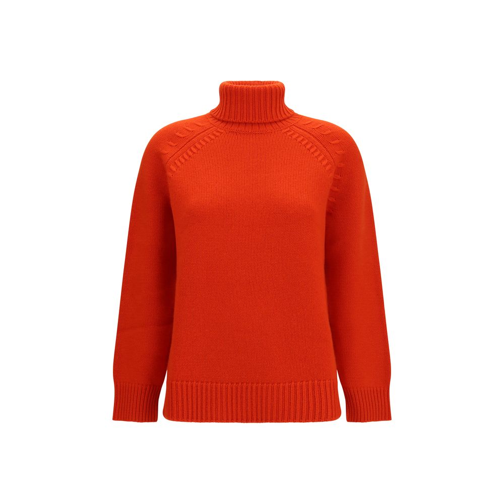 Sweater by P.A.R.O.S.H. for women in cashmere & capra leather multicolor showcases an masterful silhouette, artfully detailed with a masterful turtle high-neck neckline and long-sleeve for a sophisticated, premium finish.