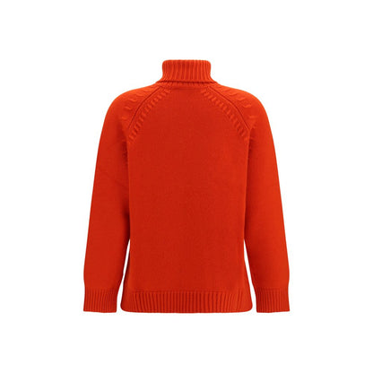 Sweater by P.A.R.O.S.H. for women in cashmere & capra leather multicolor showcases a sumptuous silhouette, artfully finished with a sumptuous turtle high-neck neckline and for a sophisticated, sumptuous look.