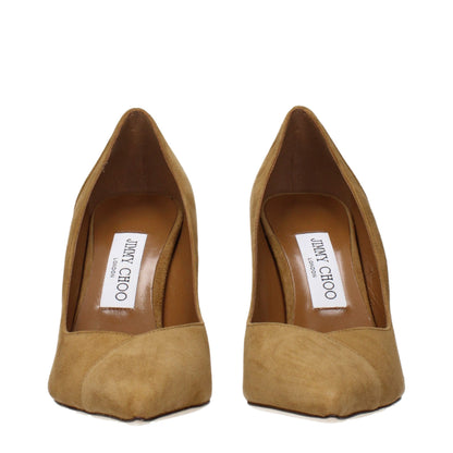 This High-Heel Pumps Heels by Jimmy Choo for women in suede leather brown presents a effortlessly chic silhouette from the Women's Suede Leather High-Heel Pumps Heels collection, featuring a effortlessly chic high-heel and effortlessly chic .
