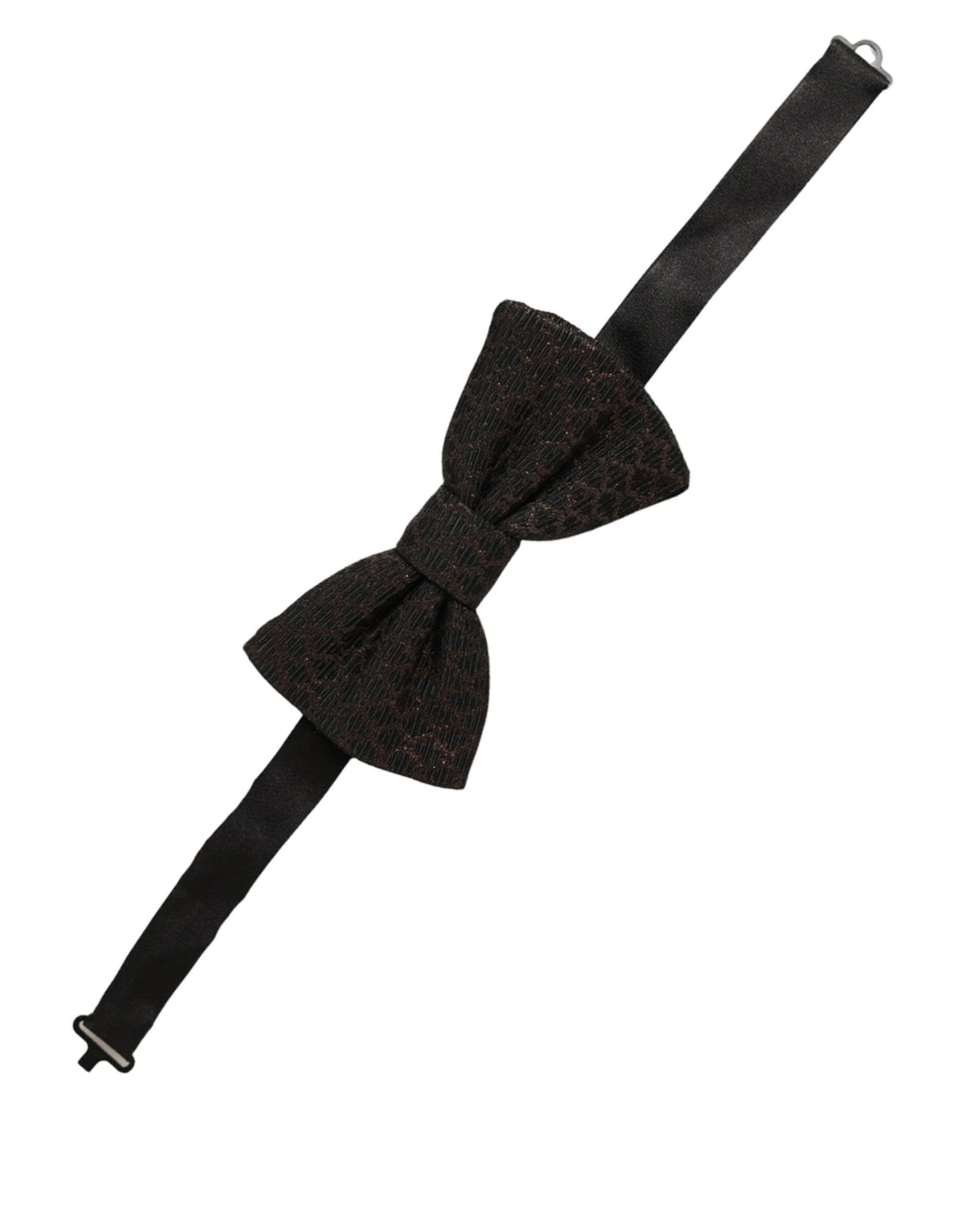 Dolce & Gabbana Men Brown 100% Silk Adjustable Neck Papillon Bow Tie