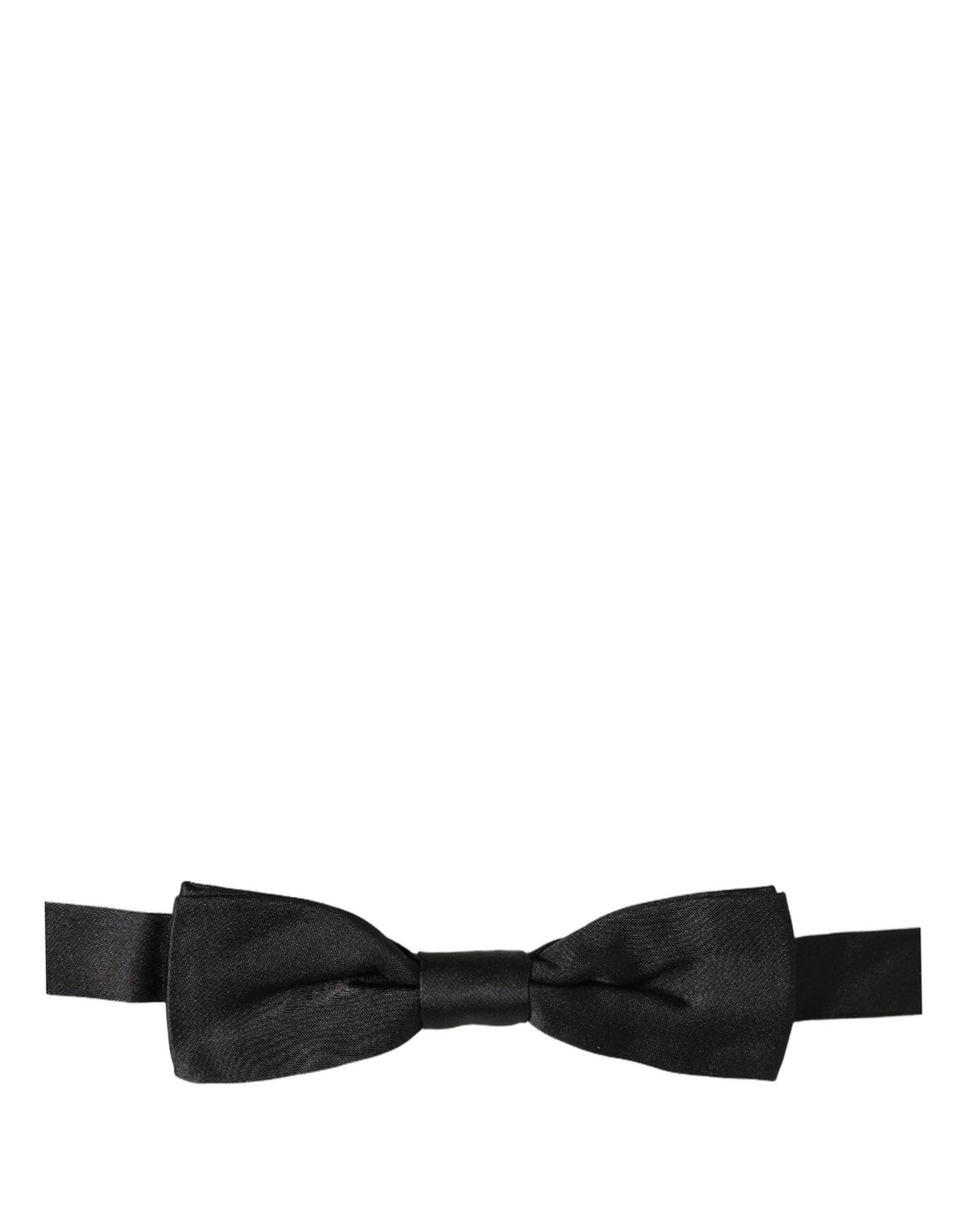 Dolce & Gabbana Men Black 100% Silk Adjustable Neck Papillon Bow Tie