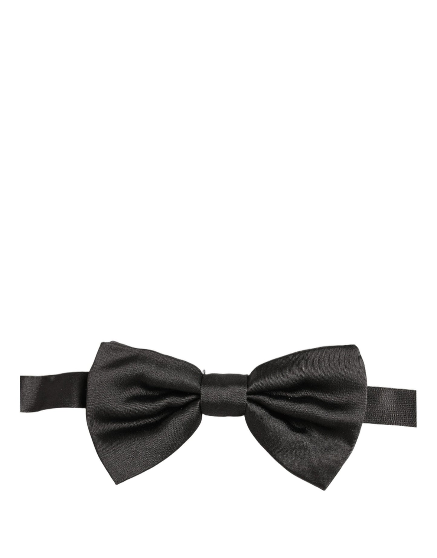 Dolce & Gabbana Men Black 100% Silk Adjustable Neck Papillon Bow Tie