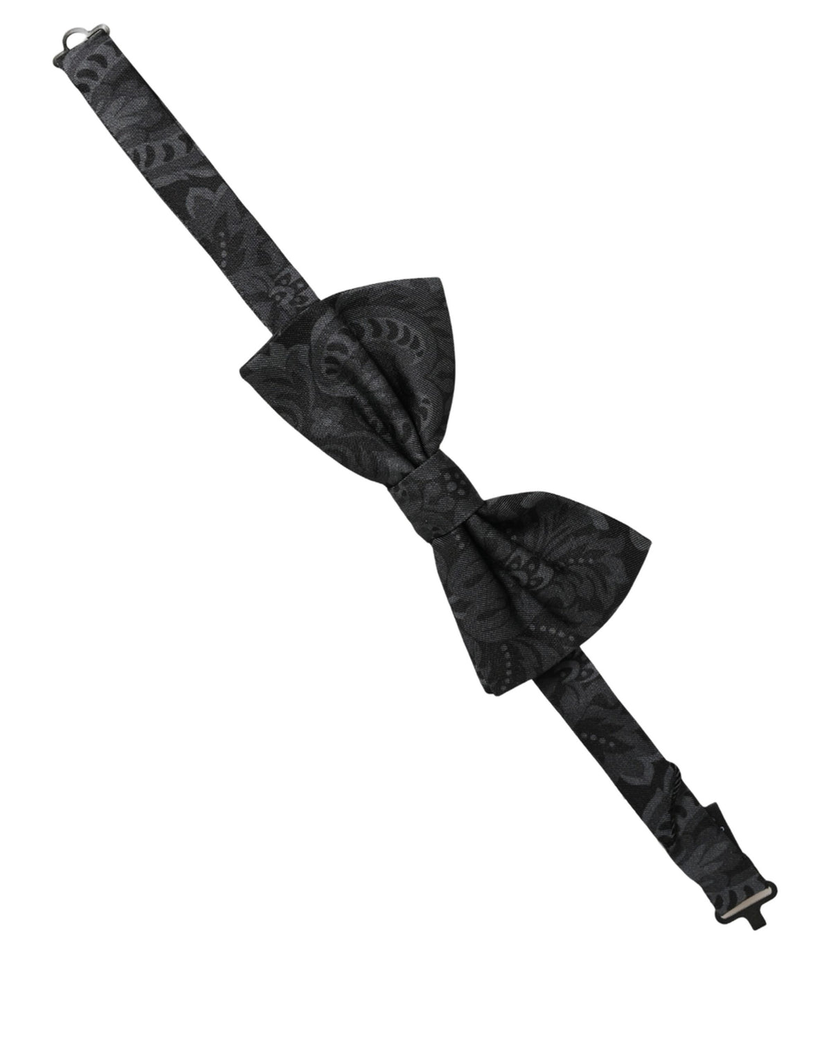 Dolce & Gabbana Silk Necktie - Black Patterned Paisley