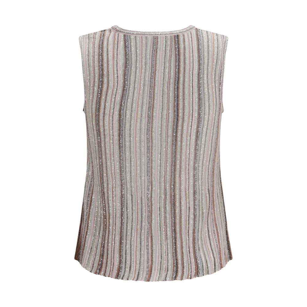 T-Shirt by Missoni for women in polyamide viscose rayon & sequins multicolor features an edgy silhouette, meticulously detailed with a sophisticated and for a truly edgy finish.