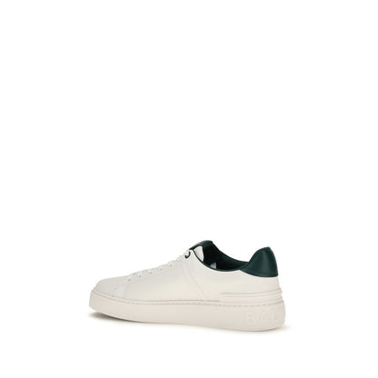 Sneakers by Balmain for men in bos taurus calfskin leather white & signature features an timeless silhouette from the Men's Fashion Bos Taurus Calfskin Leather Sneakers collection, showcasing a signature fashion style with an timeless finish.