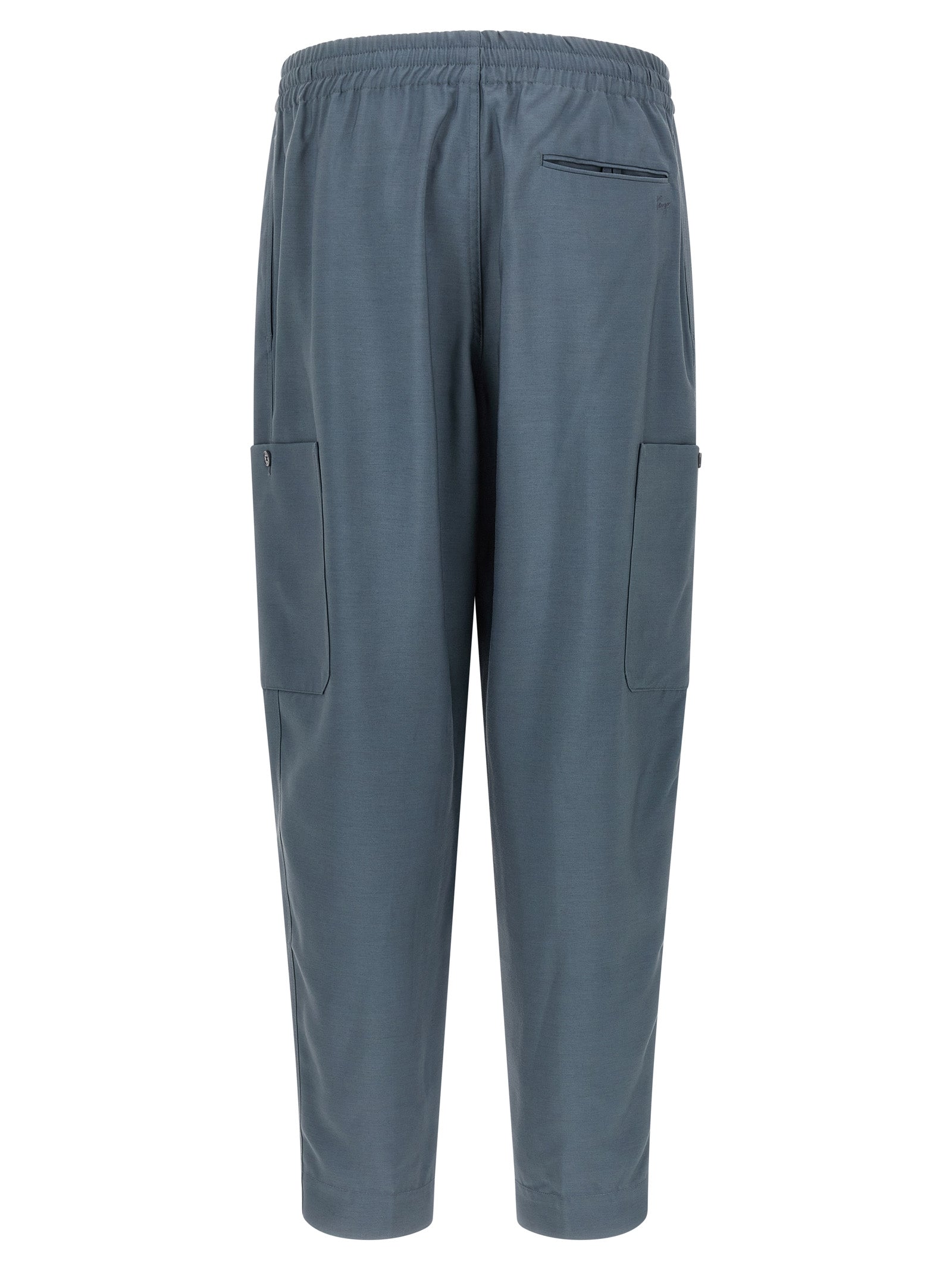 Joggers by Kenzo for men in wool gray, slate-gray & signature presents a refined pantology silhouette, artfully defined by a refined pantology , long, and a sophisticated .