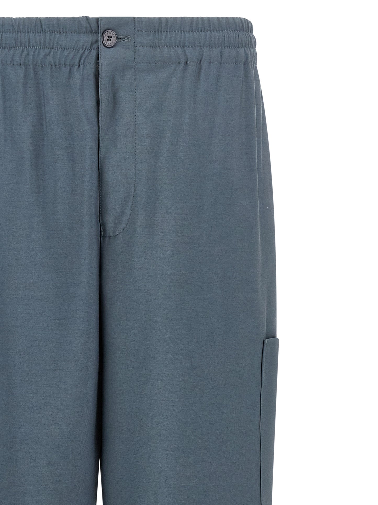 Joggers by Kenzo for men in wool gray, slate-gray & signature features an sophisticated and with a precise long, creating a sophisticated and sophisticated silhouette.