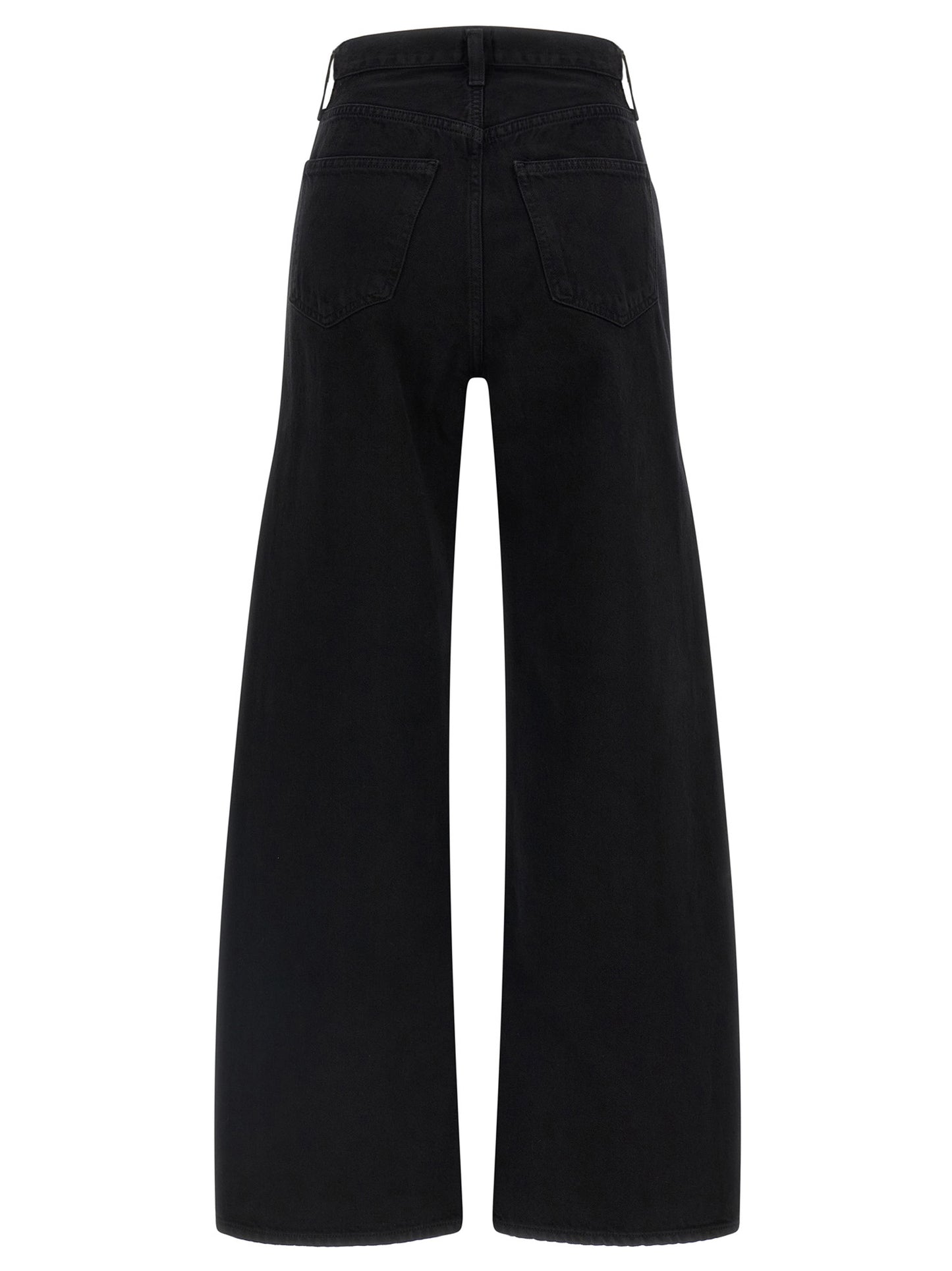 Jeans by Agolde for women in cotton denim black, copper & silver features an sartorial relaxed-fit and long with a mid rise cut for a sartorial finish.