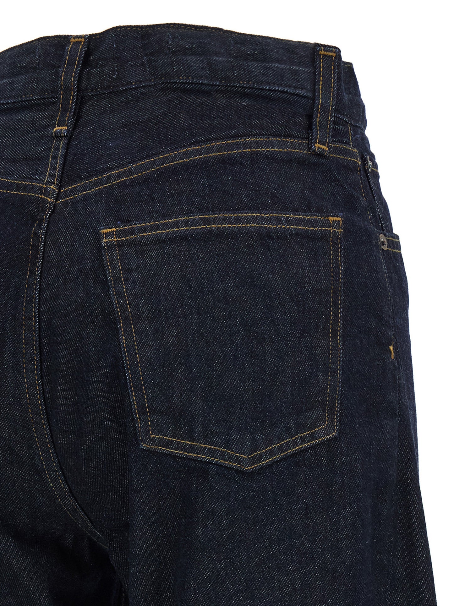 Agolde Essence Women's Wide High Rise Denim Cotton Jeans - Dark Blue