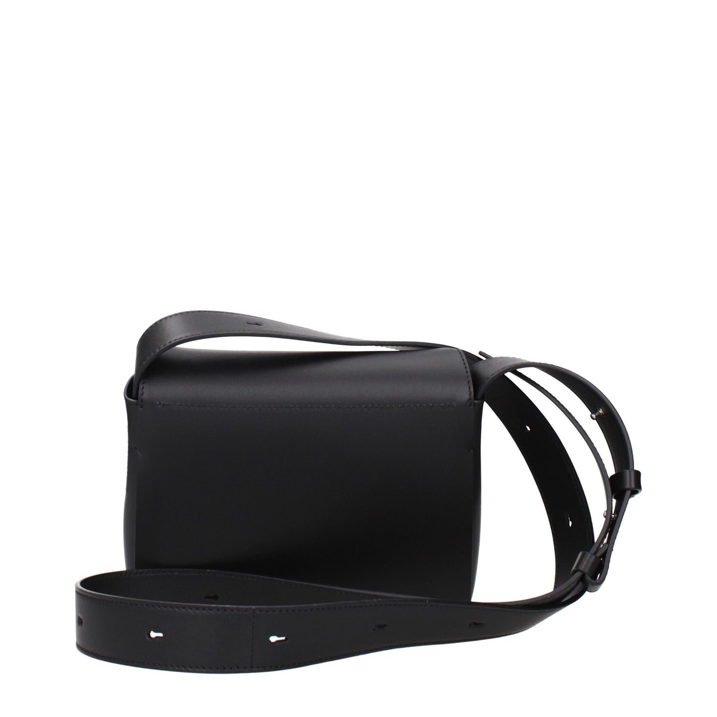 Crossbody Handbag by Jil Sander for women in leather black features a versatile chic silhouette, meticulously detailed with a secure , ample , and versatile crossbody-strap & adjustable-strap.