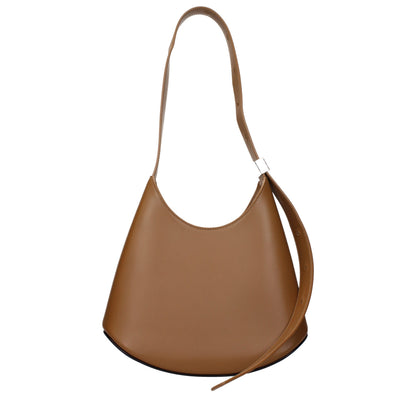 Shoulder Bag by Jil Sander for women in leather brown features a effortless chic silhouette with a secure , ample , and versatile shoulder-strap, adjustable-strap & handle for a effortless chic finish.