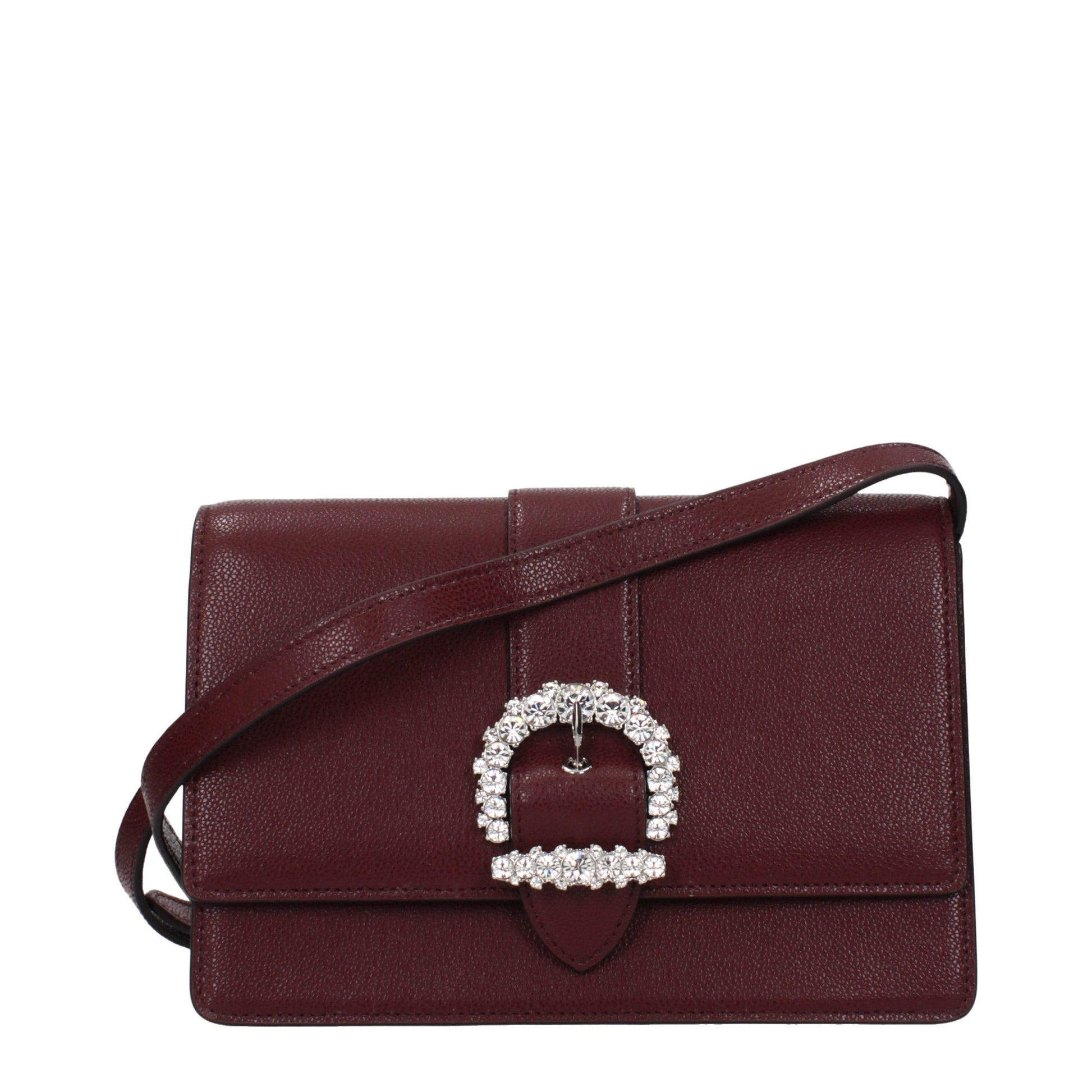 Crossbody Handbag by Jimmy Choo for women in leather red showcases a versatile sophistication silhouette, featuring a secure , versatile sophistication , and versatile crossbody-strap & adjustable-strap for a versatile sophistication finish.