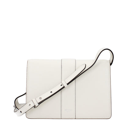 Crossbody Handbag by Jimmy Choo for women in leather white features a versatile chic silhouette, meticulously detailed with a secure , ample , and versatile crossbody-strap & adjustable-strap.