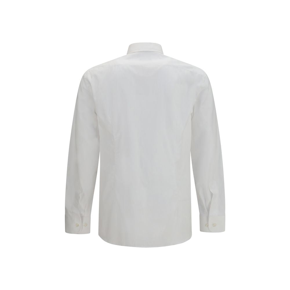 Dress Shirt by Etro for men in cotton white & signature, featuring a nuanced and nuanced for a sophisticated finish.