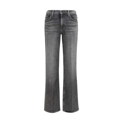 Jeans by Mother Denim for women in denim cotton gray & signature features an sartorial bootcut, relaxed-fit & regular-fit and long with a mid rise cut for a sartorial finish.